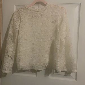 Lace long sleeve shirt